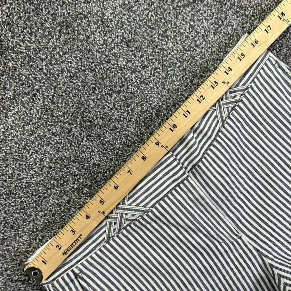 Tory Burch Striped Wide Leg Dress Pant Professional Trouser Womens 8 Casual Work